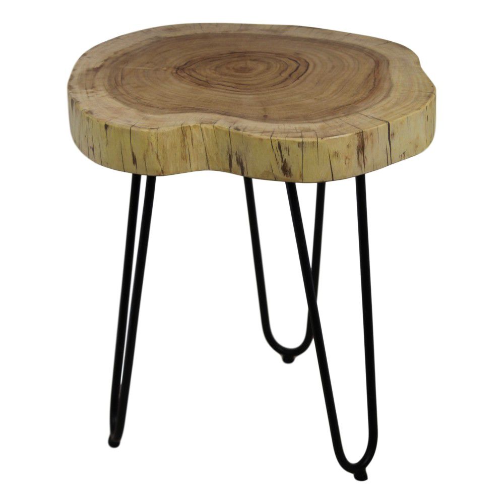 Odkládací stolek z akáciového dřeva HSM collection Live Edge, 43 x 45 cm - Bonami.cz
