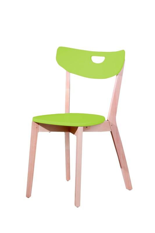 Halmar Dřevěná židle Peppi Zelená - ATAN Nábytek