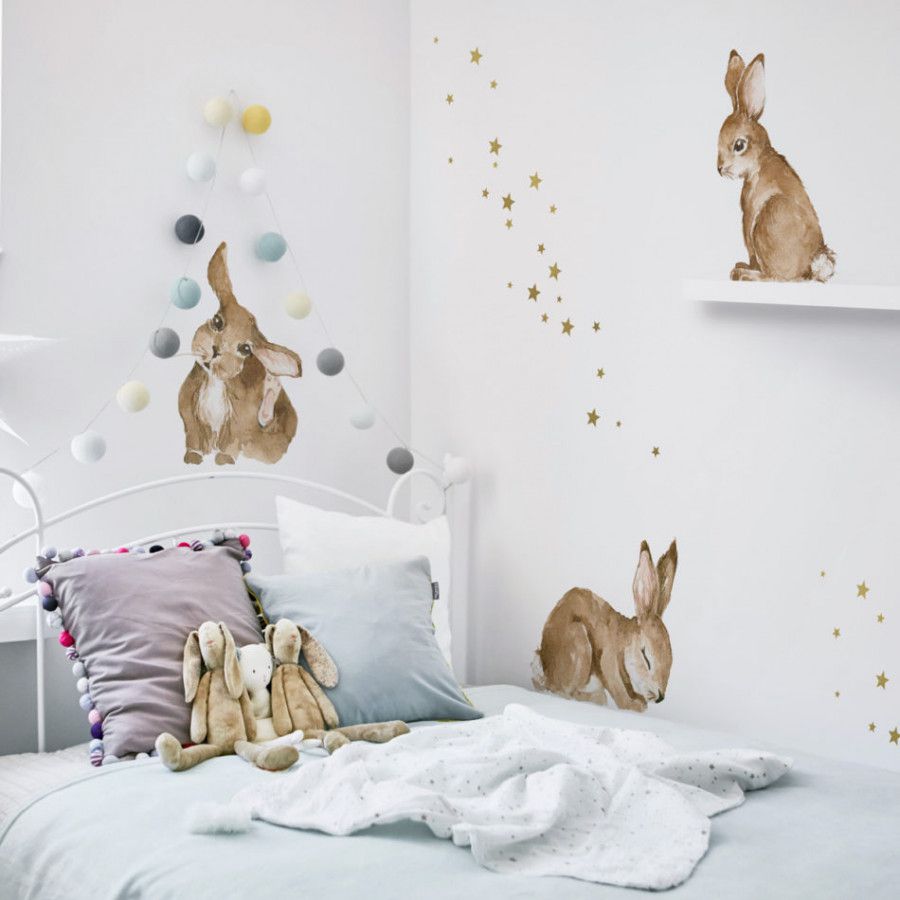 Forclaire Dekorace na zeď DEKORNIK Happy rabbits - ATAN Nábytek