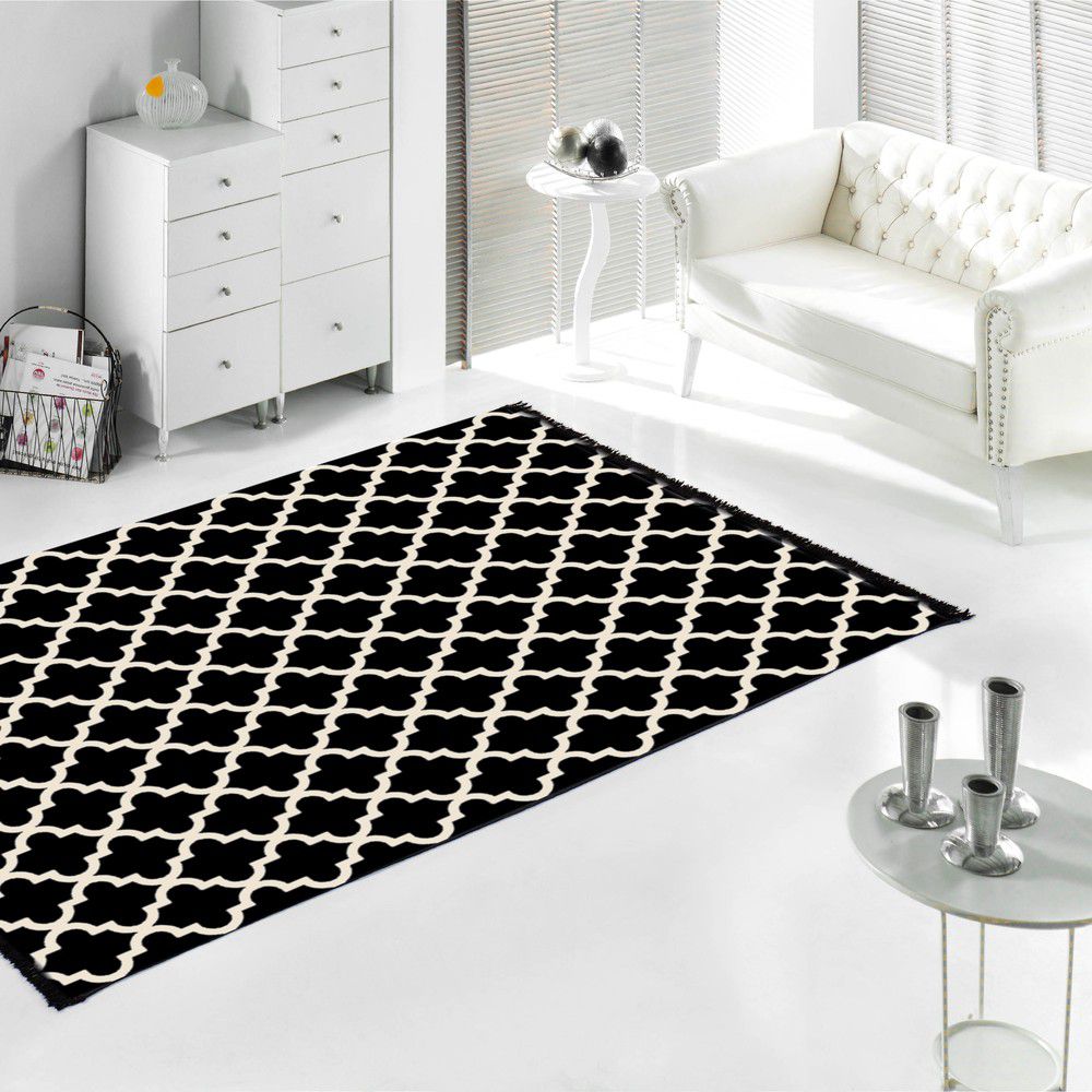 Černo-bílý oboustranný koberec Madalyon, 120 x 180 cm - Bonami.cz