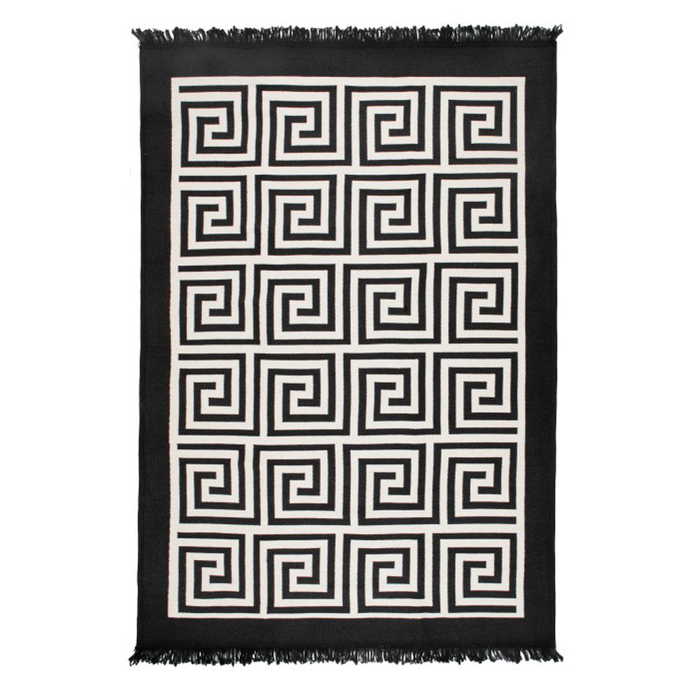 Béžovo-černý oboustranný koberec Framed, 80 x 150 cm - Bonami.cz