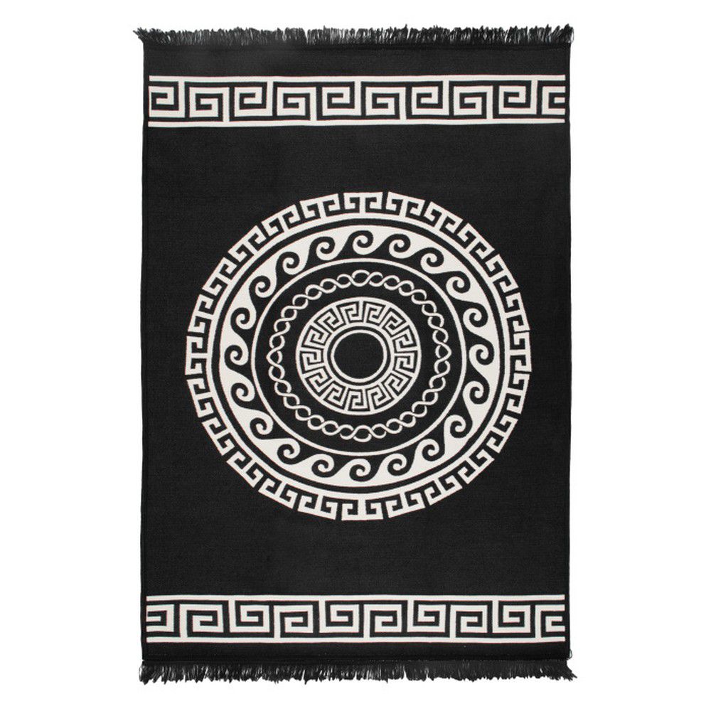 Béžovo-černý oboustranný koberec Mandala, 120 x 180 cm - Bonami.cz