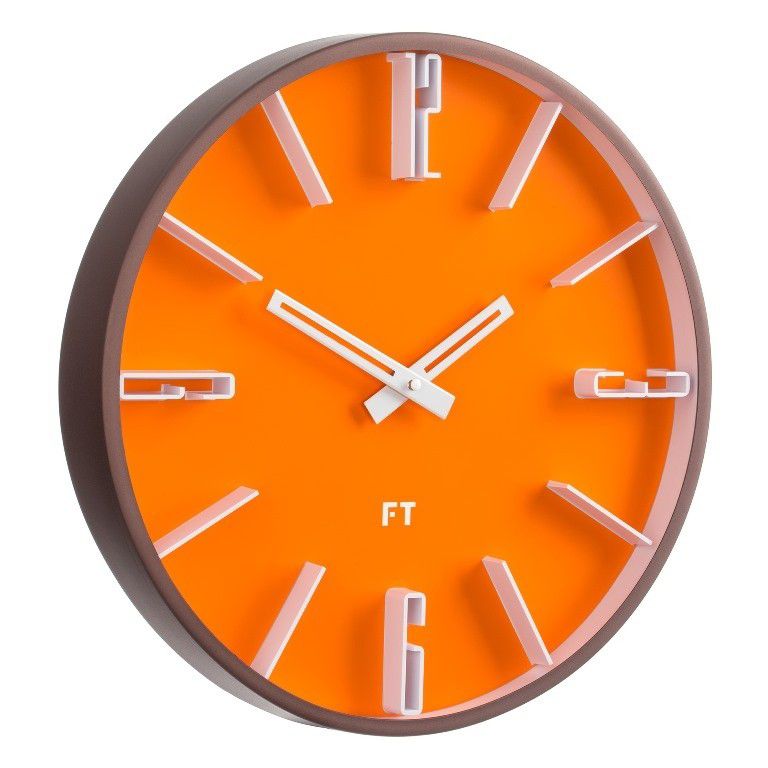 Designové nástěnné hodiny Future Time FT6010OR Numbers 30cm - FORLIVING