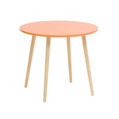 Oranžový příruční stolek Mauro Ferretti Da Caffe - Bonami.cz