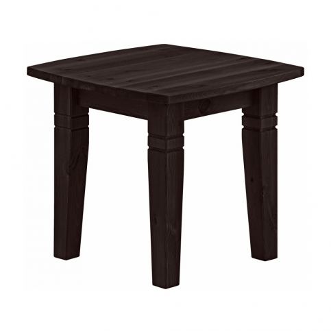 Tmavě hnědý konferenční stolek z masivního borovicového dřeva Støraa Tierra S - Bonami.cz
