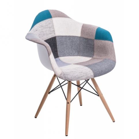 Designová židle DAW patchwork | -30 % S64258 CULTY + - Designovynabytek.cz