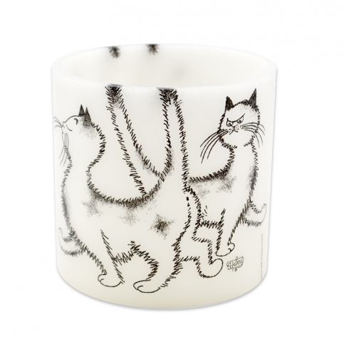 voskový svícen | Černobílé ježaté kočky - JCandles