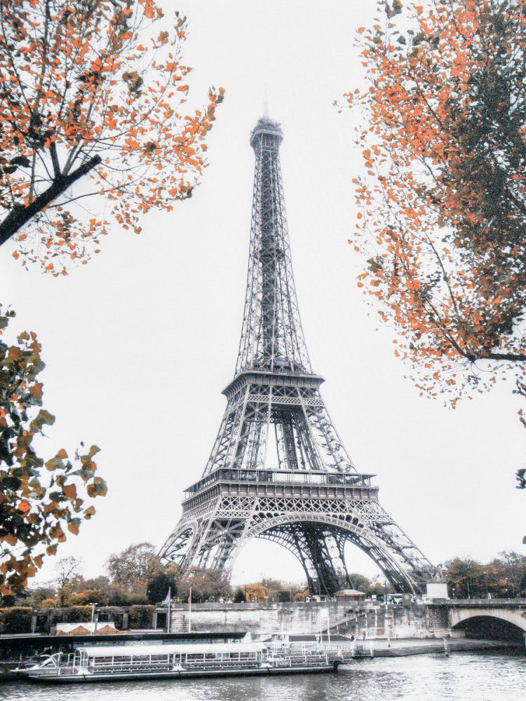 Falc Obraz na plátně - Eiffelova věž na podzim, 75x100 cm - GLIX DECO s.r.o.