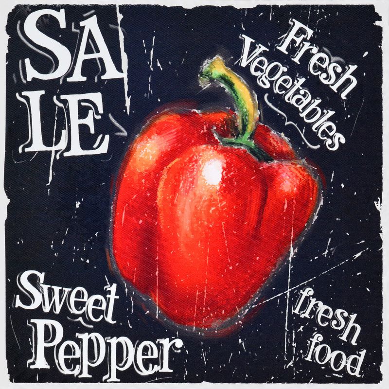 Falc Obraz na plátně - Fresh Vegetables, 28x28 cm - GLIX DECO s.r.o.