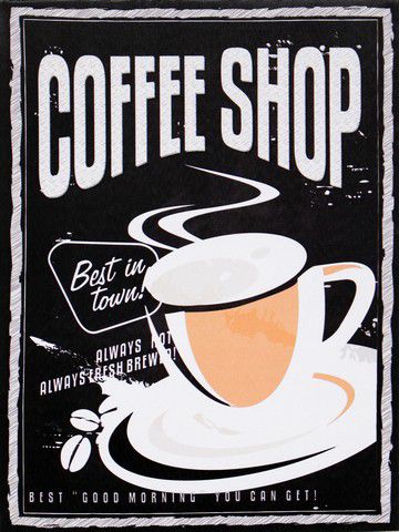 Falc Obraz na plátně - Obchod s kávou, 30x40 cm - GLIX DECO s.r.o.
