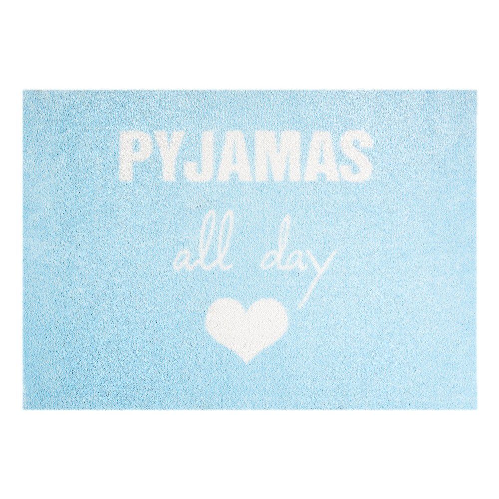 Modrá rohožka Mint Rugs StateMat Pyjamas All Day, 50 x 75 cm - Bonami.cz