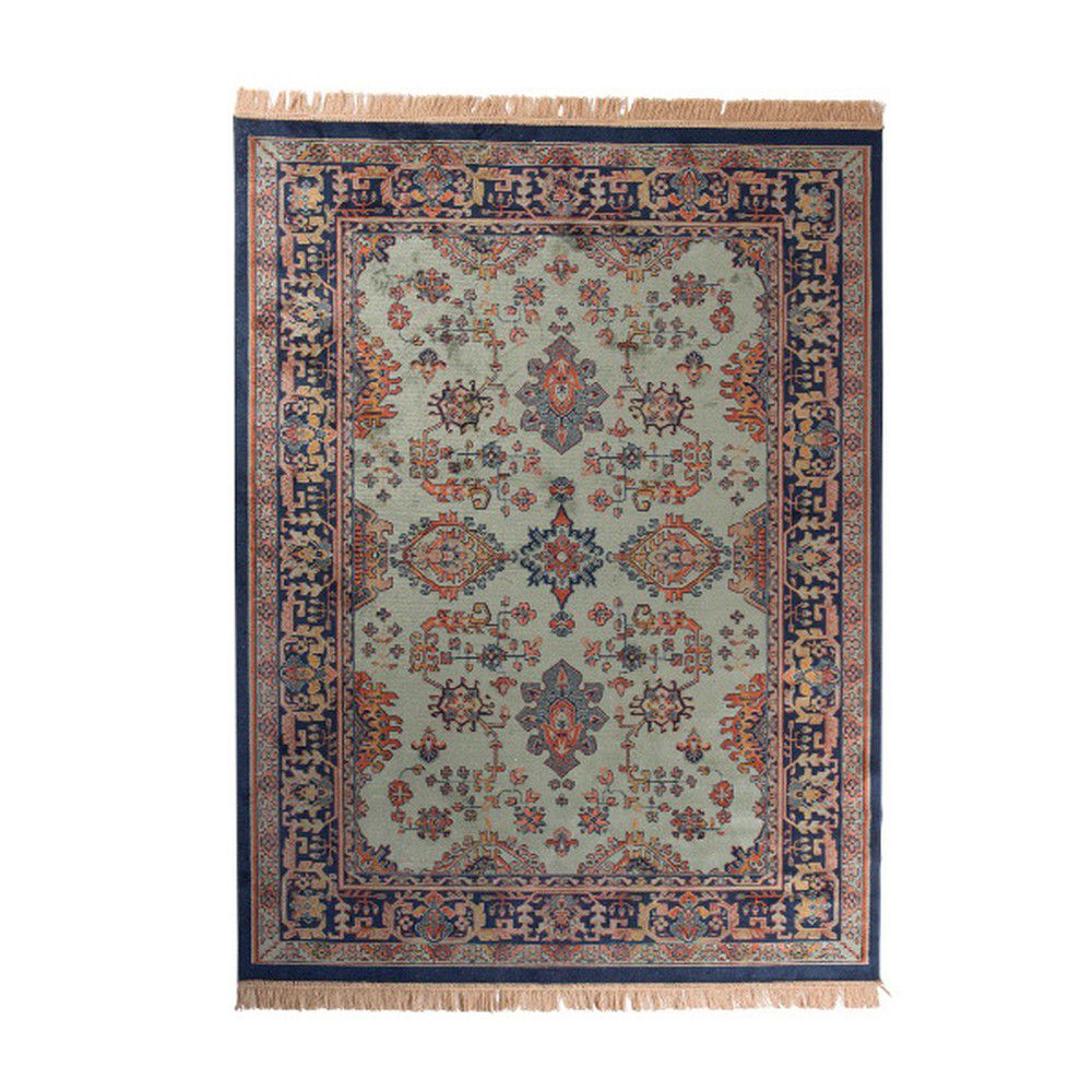 White Label Zelený koberec s dekorativními vzory WLL Raz 160x230 cm - Bonami.cz