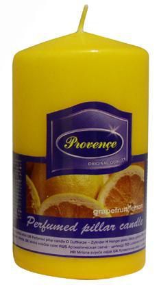 Provence Svíčka parafín válec s vůní grapefruitu, 6 x 11, 1 cm - Kitos.cz