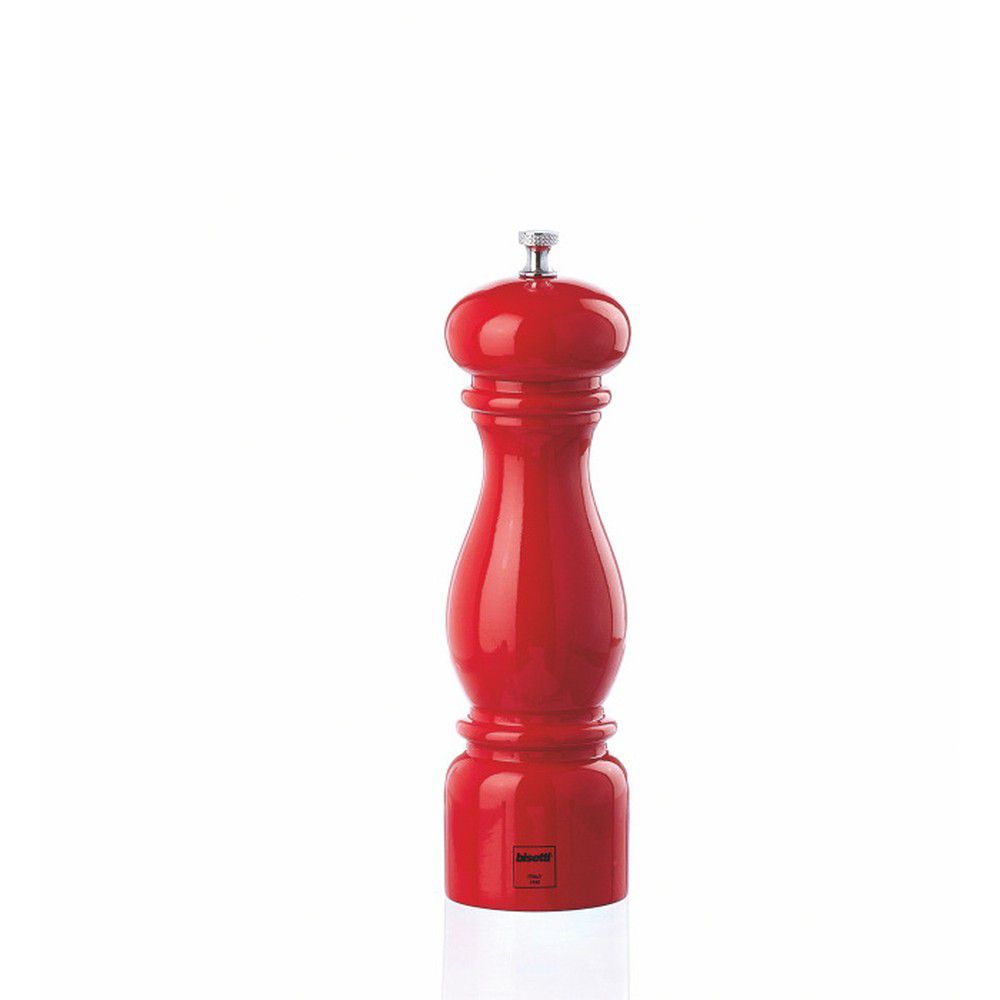 Červený mlýnek na pepř z bukového dřeva Bisetti Beech, výška 22 cm - Bonami.cz