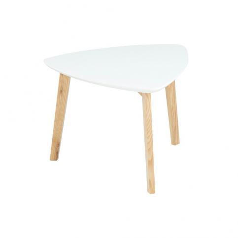 Bílý odkládací stolek Actona Vitis, výška 45 cm - Bonami.cz