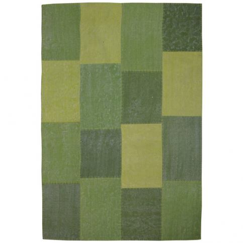 Ručně tkaný zelený koberec Kayoom Emotion 222 Multi Grun, 160 x 230 cm - Bonami.cz
