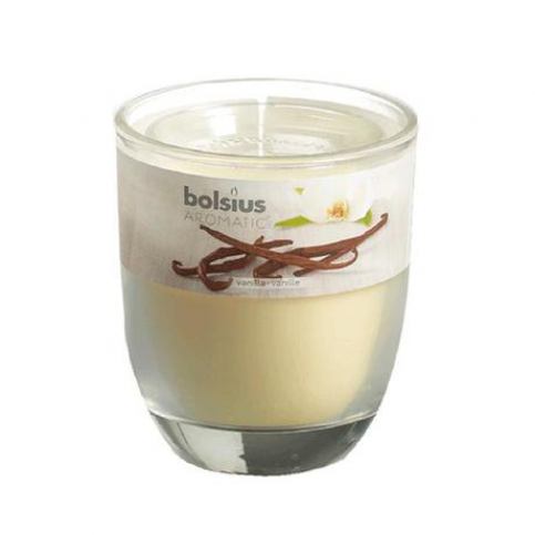 Bolsius svíčka ve skle vanilka, 7 x 7,9 cm - Kitos.cz