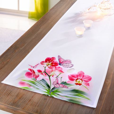Běhoun na stůl Orchidej, 40 x 160 cm - Velký Košík