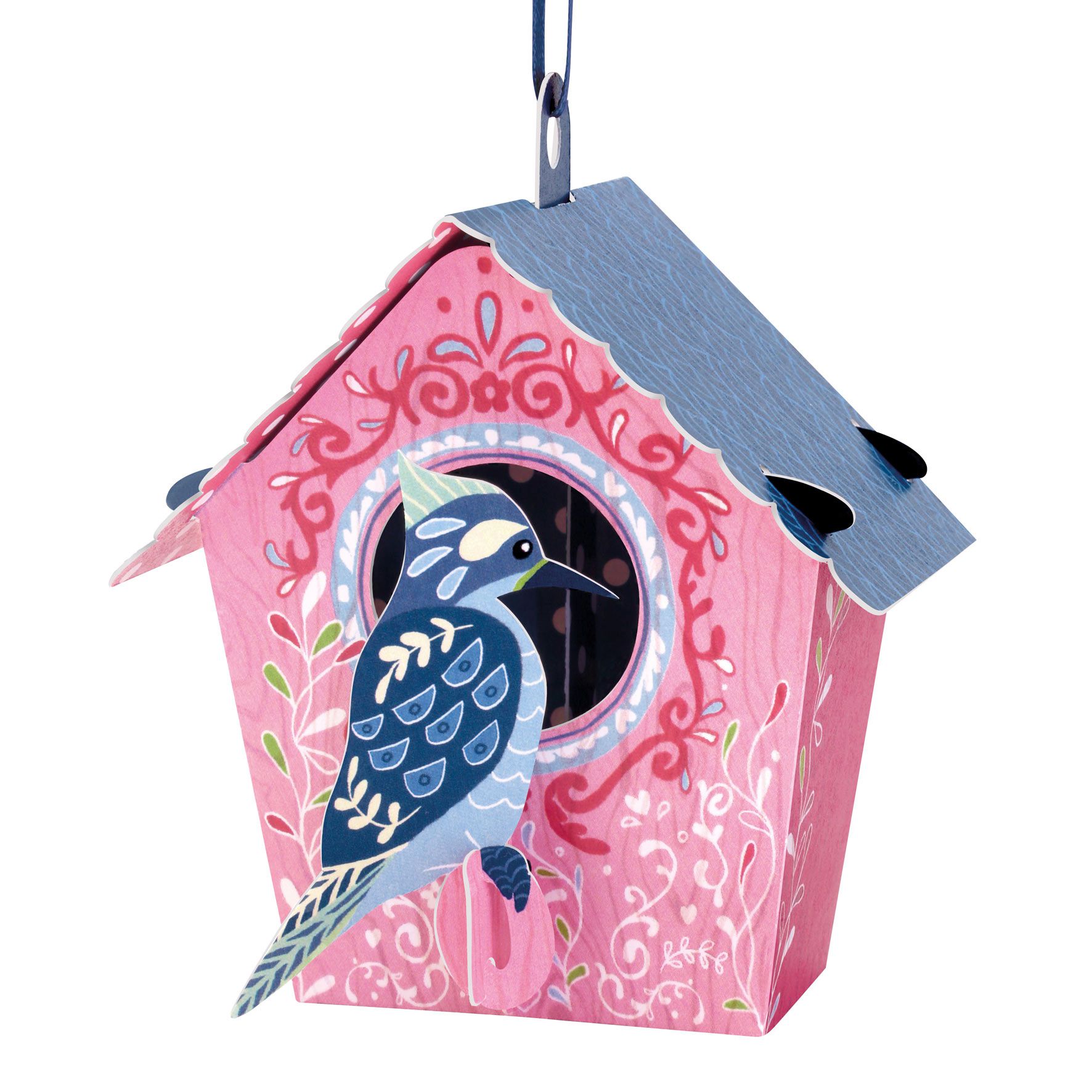 Santoro papírová závěsná dekorace Bird House Woodpecker  - Different.cz