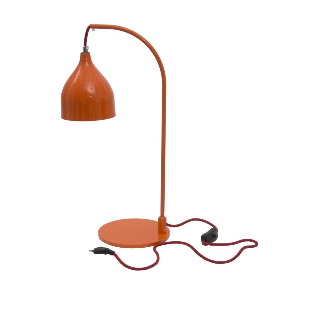 Oranžová stolní lampa Mauro Ferretti Ganima, 13x50 cm MF_170887000A - MUJ HOUSE.cz