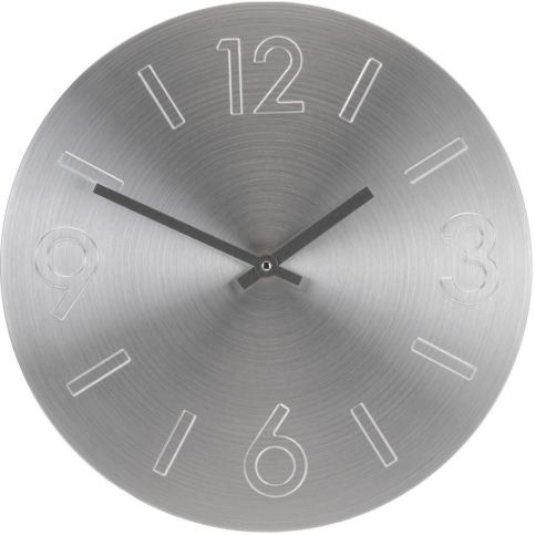 Nástěnné hodiny Atlanta stříbrná, 35 cm   - 4home.cz