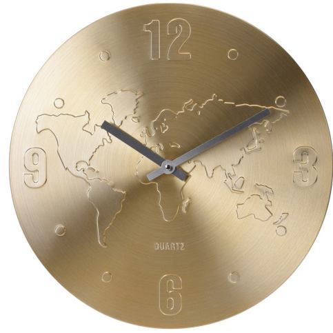 Nástěnné hodiny World zlatá, 35 cm - 4home.cz