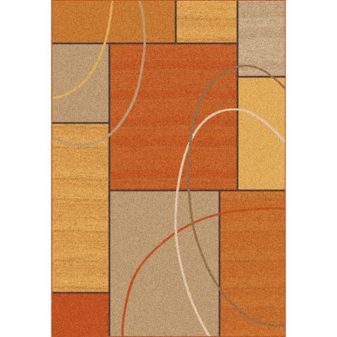 Oranžový koberec Universal Delta, 133 x 190 cm - Bonami.cz