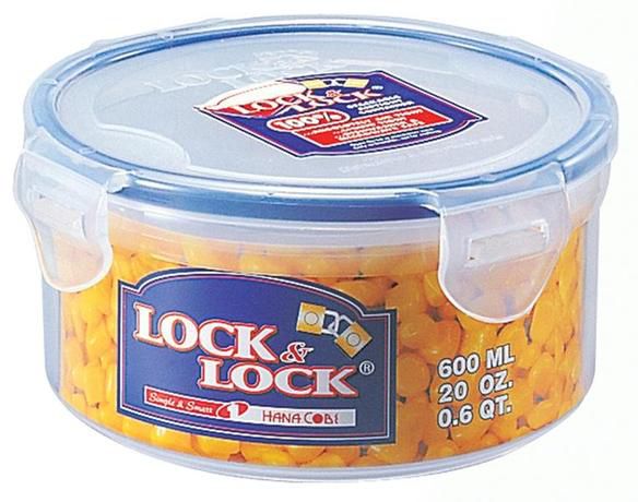LOCKNLOCK Dóza na potraviny LOCK, objem 600 ml, průměr 12, 1 cm - Kitos.cz