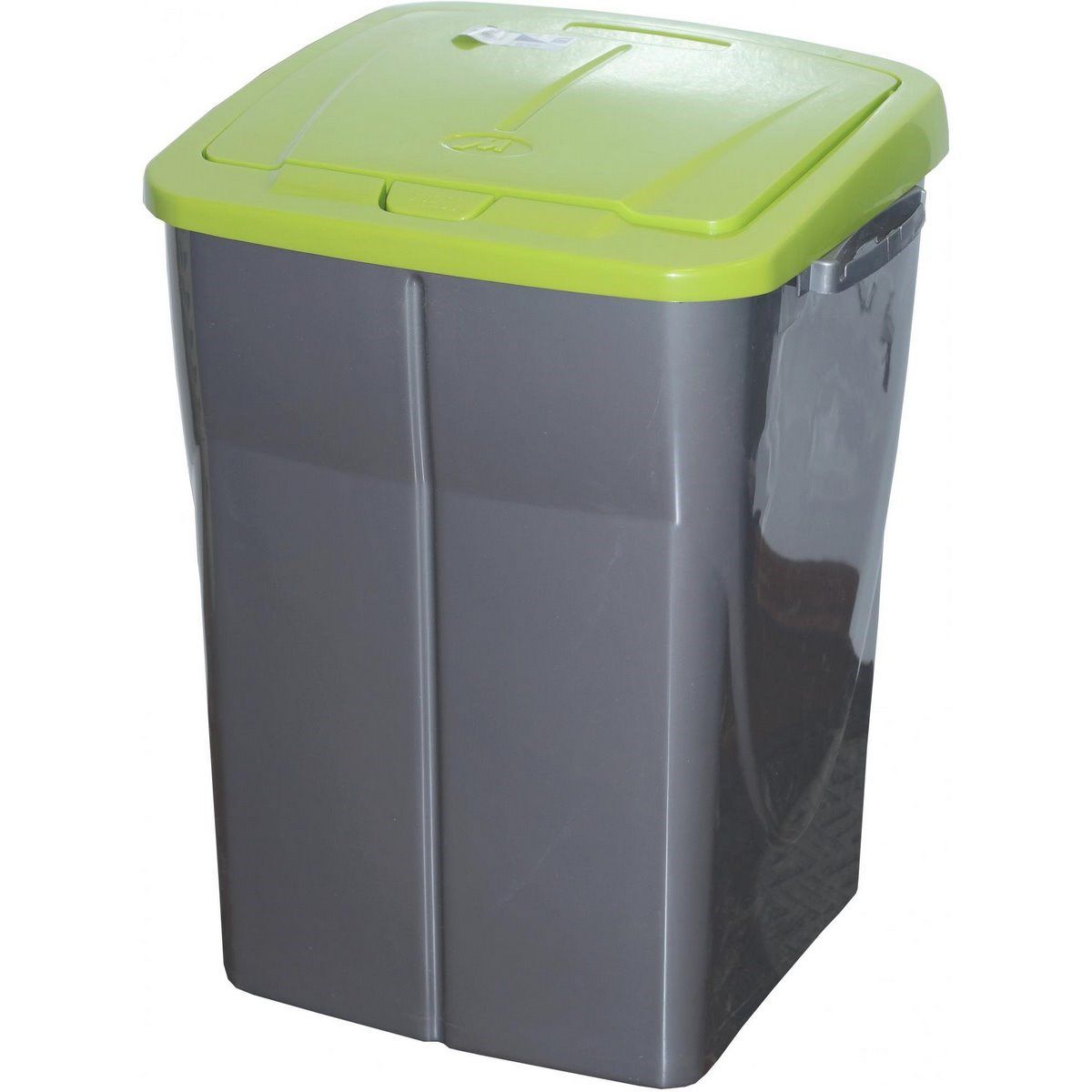 Koš na tříděný odpad zelené víko; 51 x 36 x 36,5 cm; 45 l; plast - 4home.cz