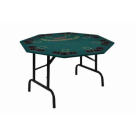 Garthen Skládací pokerový stůl pro 8 osob s držáky na nápoje 122 x 122 x 76 cm