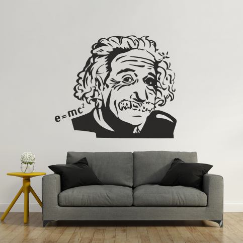 Samolepka na zeď - Einstein (60x51 cm) - PopyDesign - Popydesign