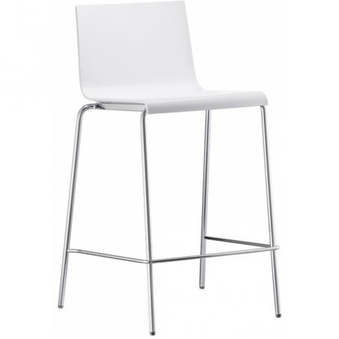 Barová židle Kuadra 1112 Pedrali, bílá | -30 % SKuadra 1112 Pedrali + - Designovynabytek.cz