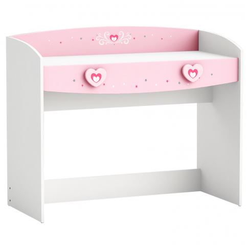 Růžový dětský psací stůl Anastasia - Nábytek aldo - NE