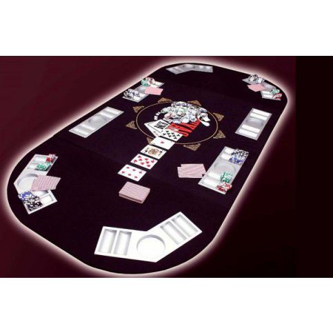 G38322 pokerová podložka v XXL provedení 165 x 80 cm z kvalitní plsti a dekorací - T-zboží.cz
