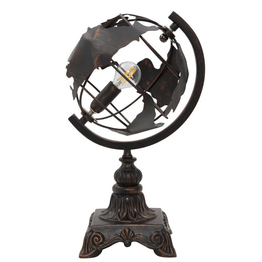 Stolní lampa Mauro Ferretti Globe, 24x20x40 cm, černá/měděná MF_171007000I - Bonami.cz