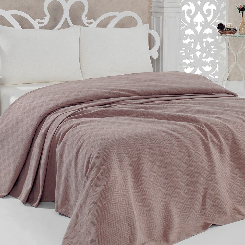 Přehoz přes postel Pique Pink, 160 x 240 cm - Bonami.cz