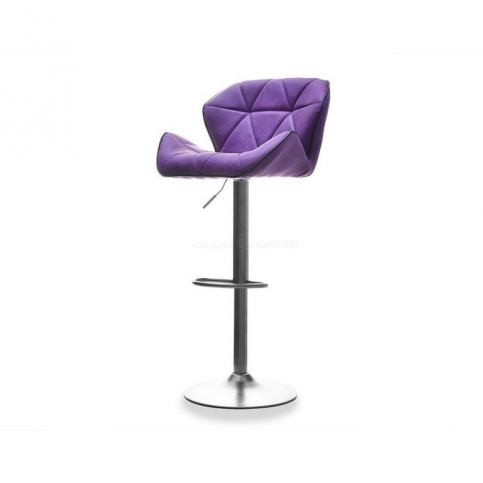 design4life Barová židle VIOLET fialová-černá vintage - Design4life