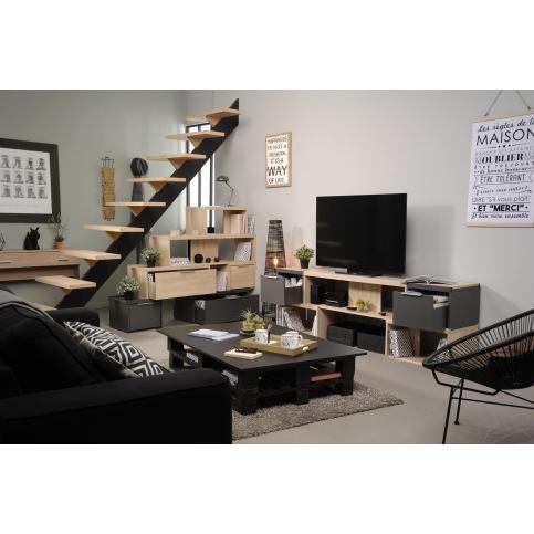 Nabídka dílů do obývacího pokoje - Smart storage - Komplet - televizní stolek (viz. fotografie) - Nábytek aldo - NE