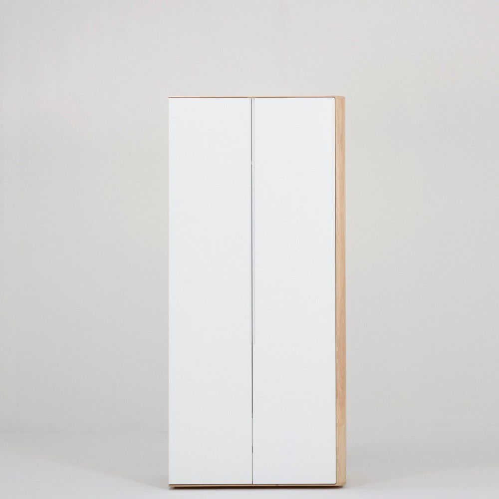 Modulový díl šatní skříně s konstrukcí z dubového dřeva, připevnění vpravo, 100x222 cm Ena - Gazzda - Bonami.cz