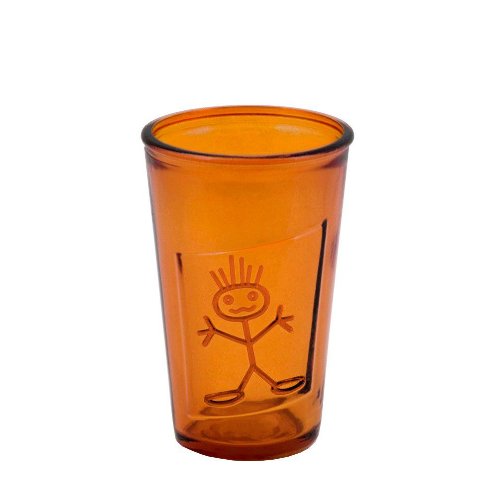 Oranžová sklenice z recyklovaného skla Ego Dekor Zeus, 300 ml - Bonami.cz