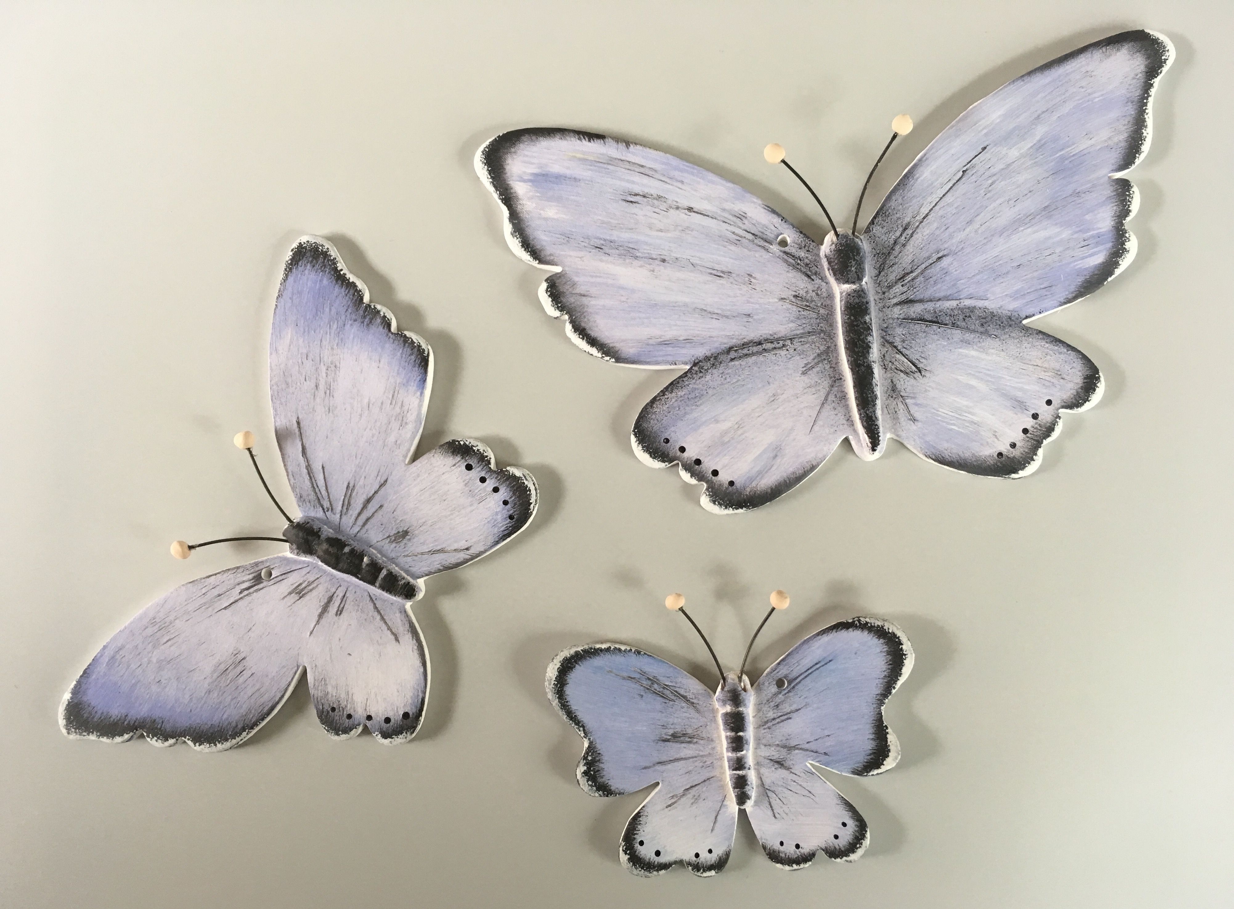 Motýl modrásek - sada tří Keramika Andreas - Keramika Andreas