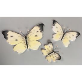 Motýl žluťásek - sada tří Keramika Andreas