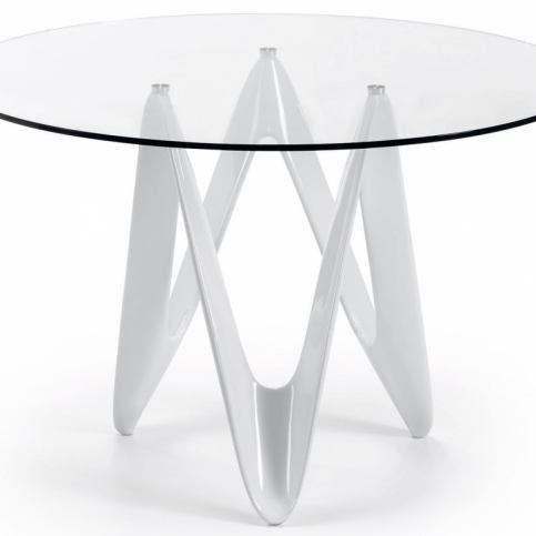 Jídelní stůl LaForma EOS Ø 120 cm, bílá - Designovynabytek.cz