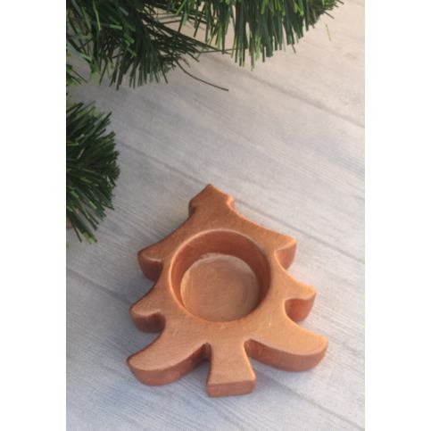 Keramika Andreas® Vánoční svícen stromek Varianta: Měděná - Keramika Andreas