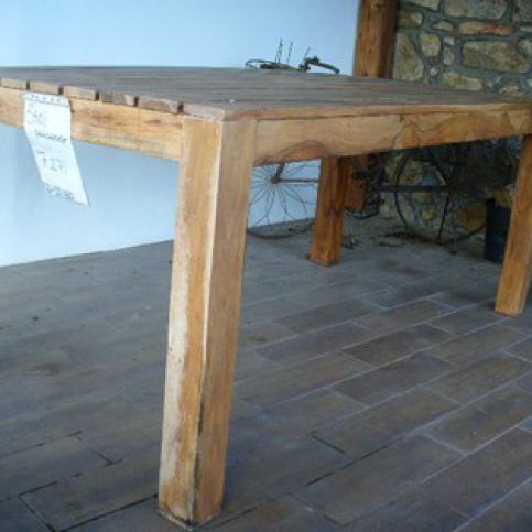 KI Zahradní stůl | palisandr | 90x180x80cm - Veselá Žena.cz