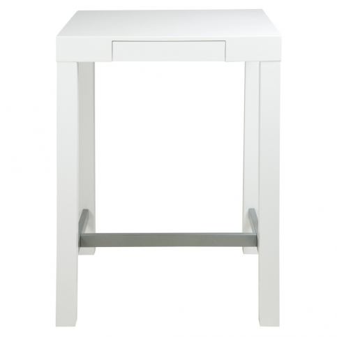 Bílý barový stolek se zásuvkou Actona Angela, délka 80 cm - Bonami.cz