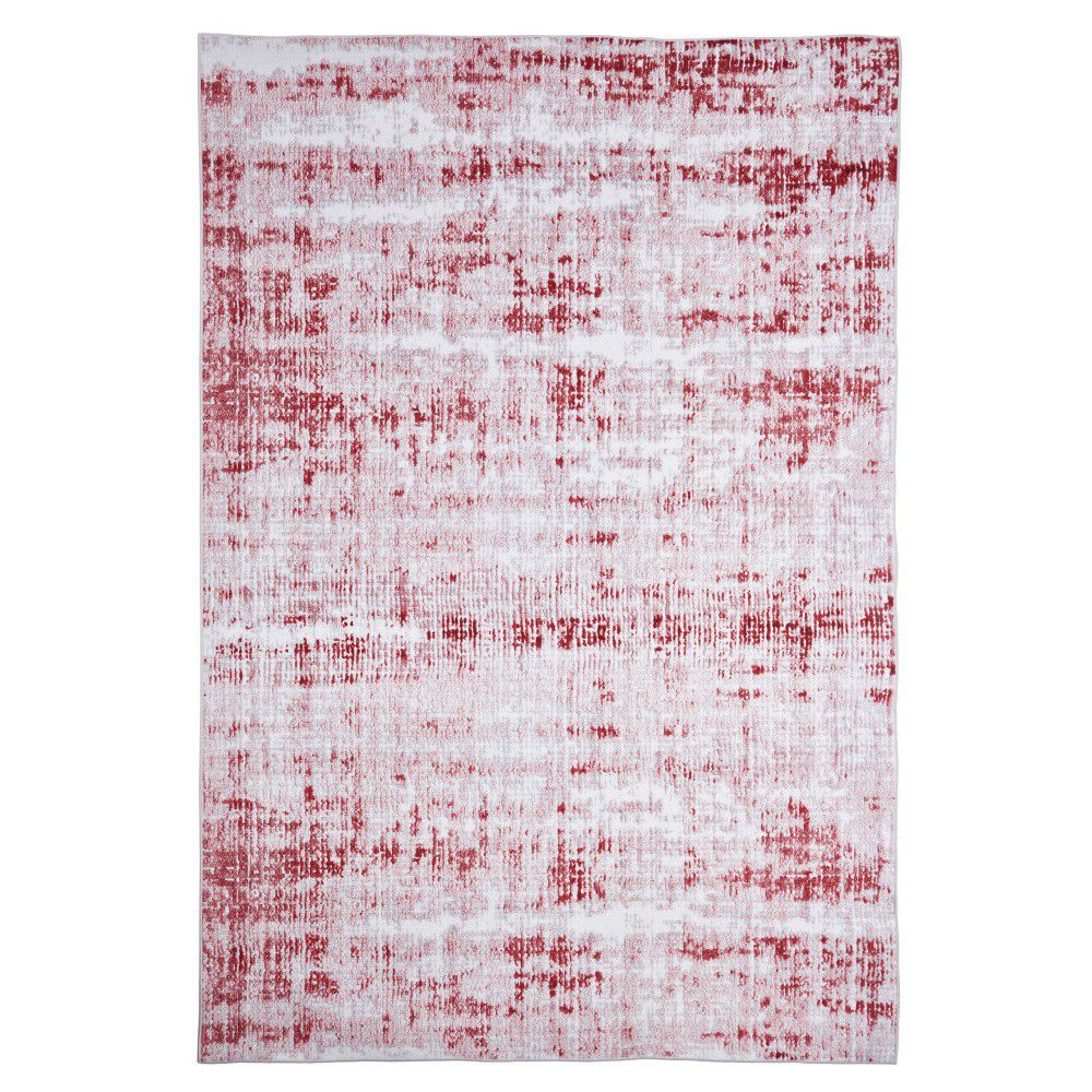 Červeno-šedý koberec Floorita Abstract, 80 x 150 cm - Bonami.cz