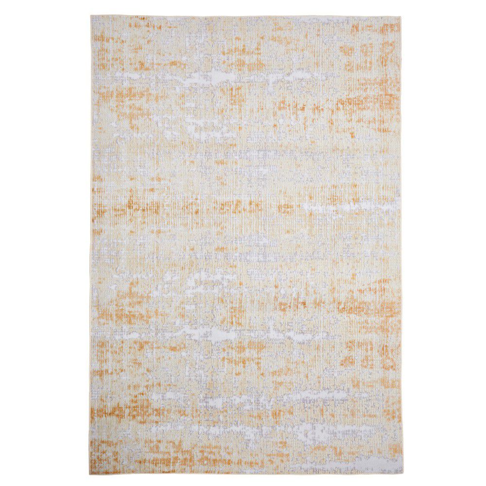 Šedo-žlutý koberec Floorita Abstract, 80 x 150 cm - Bonami.cz