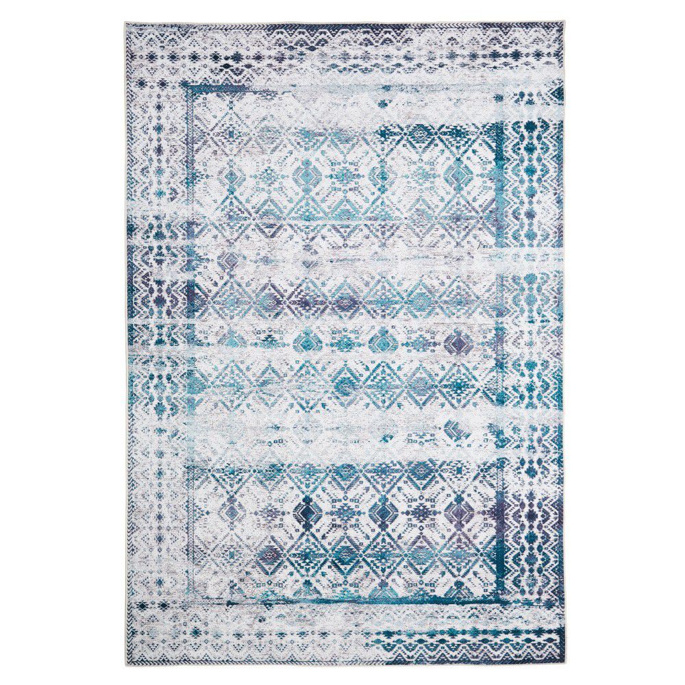 Světle modrý koberec Floorita Kilim, 80 x 150 cm - Bonami.cz