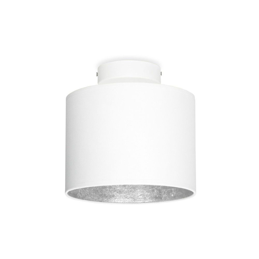 Bílé stropní svítidlo s detailem ve stříbrné barvě Sotto Luce MIKA XS, ø 20 cm - Bonami.cz